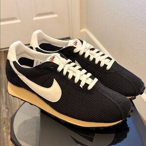 Nike Black and Cream Retro Sneakers